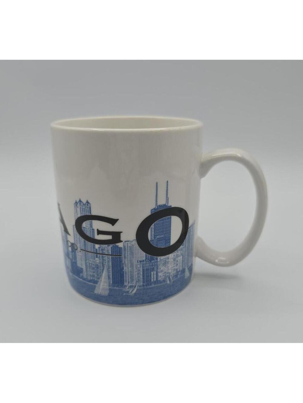 Starbucks Chicago Barista Skyline Series One Mug 2002 Windy City Org Sticker